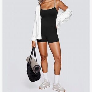 Black active romper Onsie